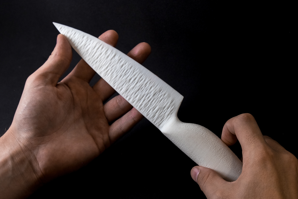 Generative 3d printed kitchen knife